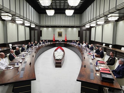 Millî Güvenlik Kurulu, Cumhurbaşkanı Erdoğan başkanlığında toplandı Millî Güvenlik Kurulu, Cumhurbaşkanı Erdoğan başkanlığında toplandı
