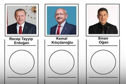 14 Mayıs 2023 seçim sonuçları; Erdoğan %49,42 - Kılıçdaroğlu %44,95 - Sinan Oğan %5,2