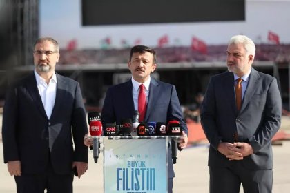 AKP İstanbul Atatürk Havalimanı'nda bugün Büyük Filistin Mitingi düzenliyor