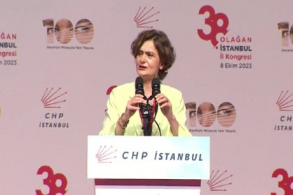 Canan Kaftancıoğlu, CHP'nin 38. Olağan İstanbul İl Kongresinde son kez il başkanı olarak konuştu