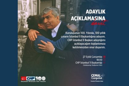 Cemal Canpolat, 27 Eylül'de CHP İstanbul il başkanlığı adaylığını açıklayacak