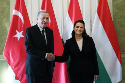 Cumhurbaşkanı Erdoğan, Macaristan Cumhurbaşkanı Novak ile görüştü