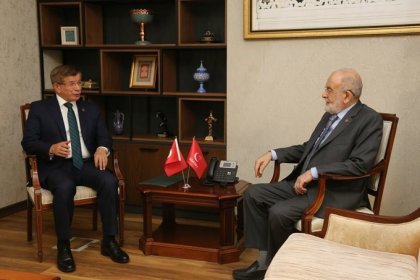 Davutoğlu, Saadet Partisi Genel Başkanı Karamollaoğlu’nu ziyaret etti