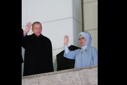 Erdoğan, Ankara'da balkon konuşması yaptı