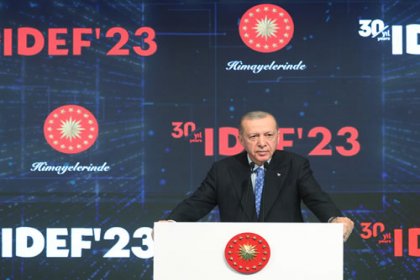 Erdoğan, İDEF’23 16’ncı Uluslararası Savunma Sanayi Fuarı’nın kapanış törenine katıldı