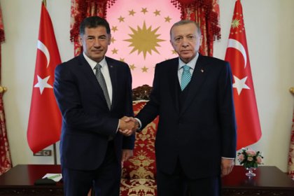 Erdoğan, Sinan Oğan ile Dolmabahçe Çalışma Ofisi’nde bir araya geldi