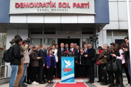 Kılıçdaroğlu, DSP Genel Merkezini ziyaret etti