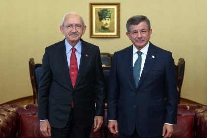 Kılıçdaroğlu, Gelecek Partisi Genel Başkanı Ahmet Davutoğlu ile görüştü
