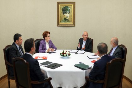 Kılıçdaroğlu, Millet İttifakı liderleri ile bir araya geldi