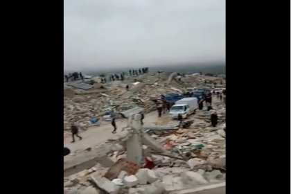 Merkez üssü Kahramanmaraş olan 7.7 ve 7.6 büyüklüğündeki depremlerde Suriye'de can kaybı 711'e yükseldi