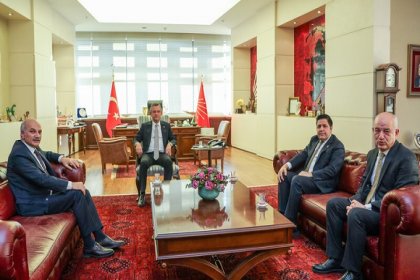 Özgür Özel, Saadet Partisi heyetini kabul etti