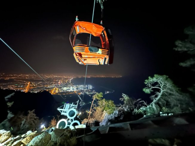 Antalya'da yaşanan teleferik kazasında mahsur kalanların tamamı kurtarıldı