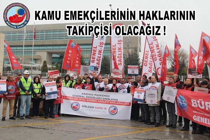 Birleşik Kamu-İş Konfederasyonu; Kamu çalışanlarının sendika seçme iradesi Anayasa Mahkemesi tarafından gerçek sendikalara iade edilmiştir!