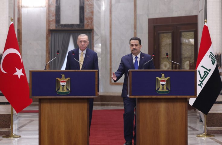 Erdoğan; Irak ile ilişkilerimizi, ortak çıkarlarımızı gözeterek ilerletme yönünde güçlü siyasi iradeye sahibiz