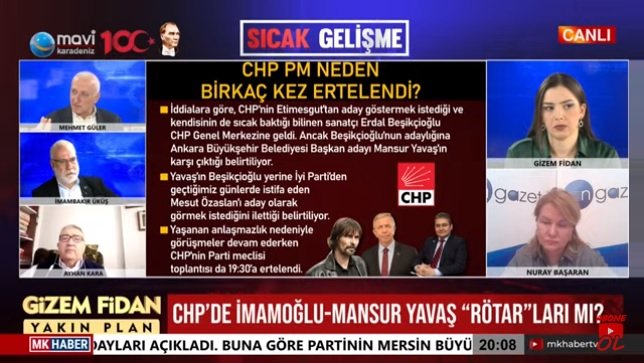 İmambakır Üküş, Mavi Karadeniz TV canlı yayınına katıldı; Gündem CHP PM!