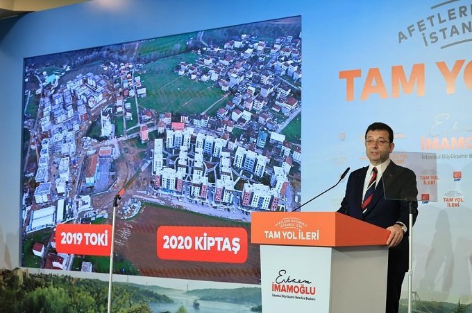 İmamoğlu, 'Afetlere Karşı Dayanıklı İstanbul Proje Tanıtımını' yaptı