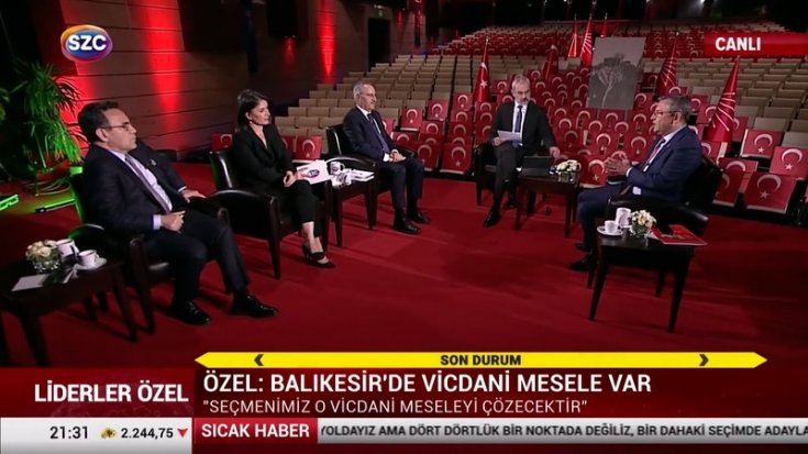 Özgür Özel, Sözcü TV'de; Benim görevim AK Parti’ye muhalefet etmek. Muhalefete muhalefet olmaz!