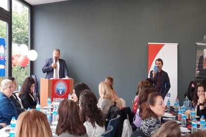 Eğitim-İş Sendikası İstanbul 7 Nolu Şubesi Yıldız Teknik Üniversitesinde 8 Mart Dünya Emekçi Kadınlar Günü etkinliği düzenledi