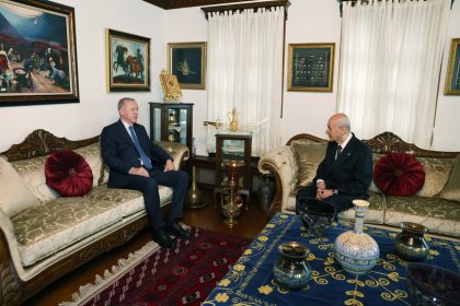 Erdoğan, Devlet Bahçeli'yi evinde ziyaret etti