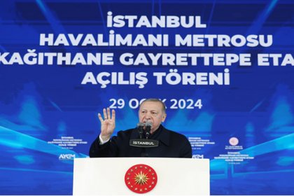 Erdoğan, İstanbul Havalimanı Metrosu Kâğıthane-Gayrettepe etabı açılışını yaptı