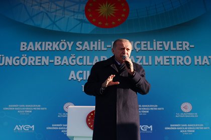Erdoğan İstanbul'da konuştu; Şu andaki belediye acaba kaç tane metrobüs hattı yaptı?