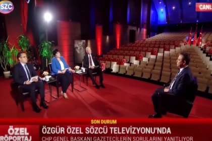 Özgür Özel Sözcü TV’de: 'Vatandaşın talebi erken seçim olursa tabii ki ülkeyi O uçurumun kenarından alacağız'