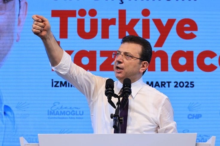 Ekrem İmamoğlu, Cumhurbaşkanlığı aday adaylık çalışmasının ilk toplantısını İzmir'de yaptı; Onlara sandığı göstereceğiz! Ekrem İmamoğlu, Cumhurbaşkanlığı aday adaylık çalışmasının ilk toplantısını İzmir'de yaptı; Onlara sandığı göstereceğiz!