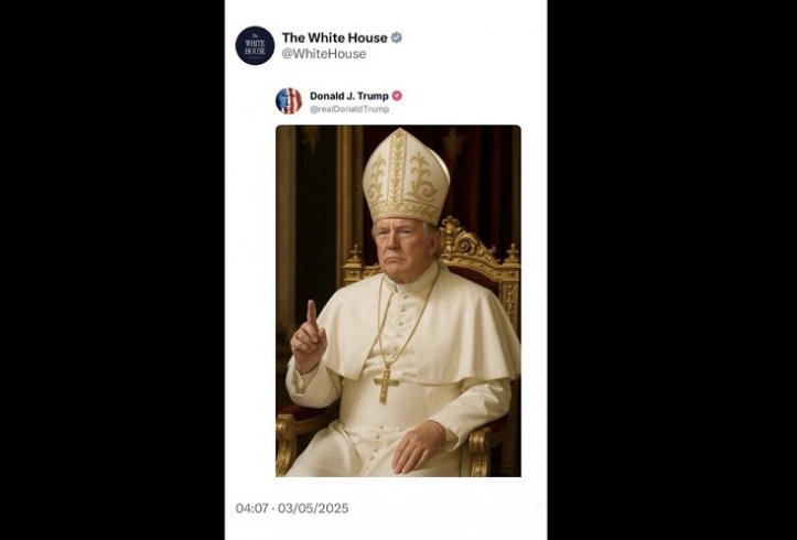 Trump, papalık makamı ile dalga geçiyor