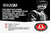 Alperenler Derneği 10 Kasım'da Atatürk için mevlid okutuyor
