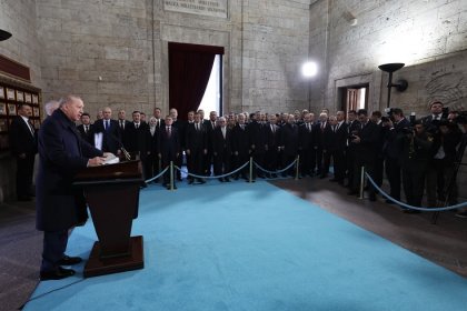 Atatürk’ün vefatının 87. yılında devlet erkânı Anıtkabir'de resmi törene katıldı
