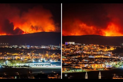 Çanakkale Gelibolu'da orman yangını: 5 köy tedbiren tahliye edildi