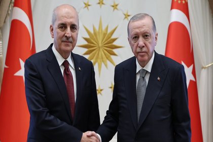 Cumhurbaşkanı Erdoğan, TBMM Başkanı Numan Kurtulmuş'u kabul etti
