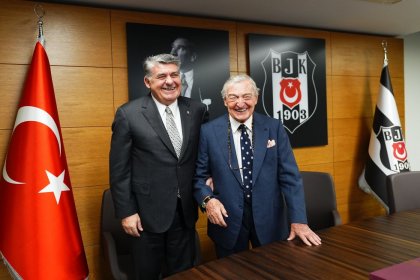 Koç Holding Onursal Başkanı Rahmi M. Koç’tan Beşiktaş Başkanı Serdal Adalı’ya tebrik ziyareti