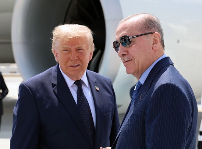 Cumhurbaşkanı Erdoğan, ABD Başkanı Trump’ı karşıladı