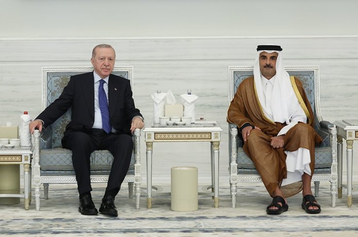 Cumhurbaşkanı Erdoğan, taziye ziyareti için Katar’da Cumhurbaşkanı Erdoğan, taziye ziyareti için Katar’da