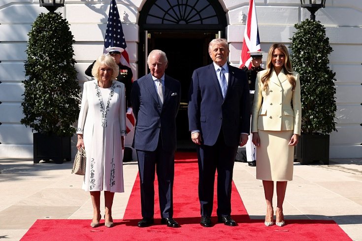 Donald Trump ve First Lady Melania Trump, Beyaz Saray’da Kral Charles ve eşi Camilla’yı karşıladı