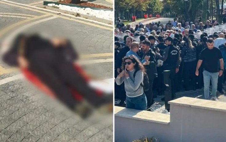 Emekli polis memuru, AYM önündeki seyyanen zam eyleminde 'Geçinemiyorum' diyerek intihar etti! Emekli polis memuru, AYM önündeki seyyanen zam eyleminde 'Geçinemiyorum' diyerek intihar etti!