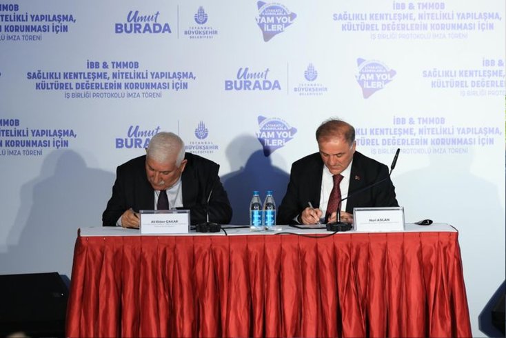 İBB ile TMMOB arasında İstanbul için örnek protokol İBB ile TMMOB arasında İstanbul için örnek protokol