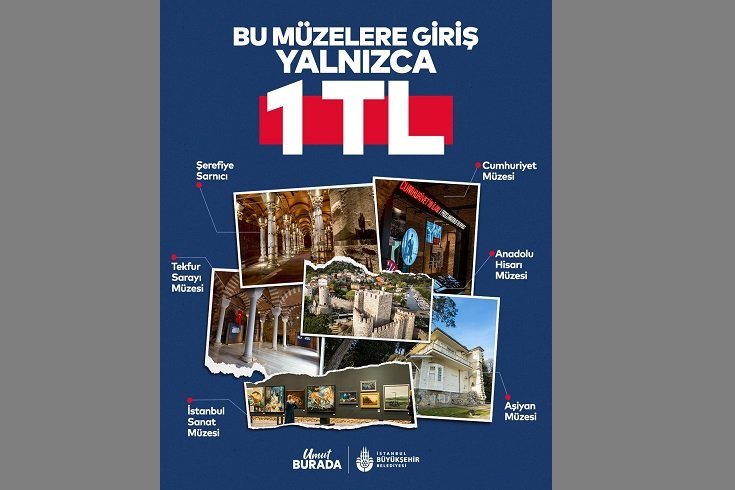 İBB’nin müzelerinde 1 TL uygulaması genişliyor