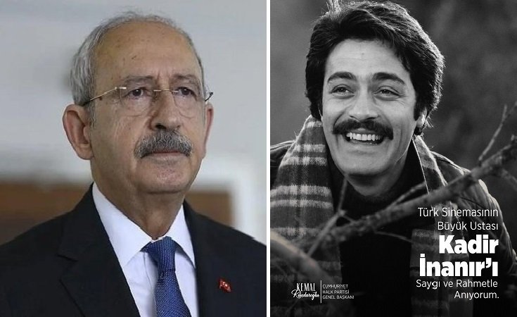 Kemal Kılıçdaroğlu'ndan Kadir İnanır mesajı: Türk sineması yeri doldurulamayacak, çok kıymetli bir çınarını yitirdi