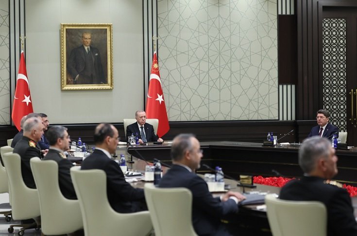 Millî Güvenlik Kurulu, Cumhurbaşkanı Erdoğan başkanlığında toplandı Millî Güvenlik Kurulu, Cumhurbaşkanı Erdoğan başkanlığında toplandı