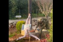 İsrail askeri, Lübnan’da Hz. İsa heykelini baltayla parçaladı