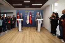 Özgür Özel'den, İYİ Parti Genel Başkanı Müsavat Dervişoğlu'na ara seçim ziyareti