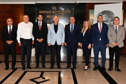 Birleşik Kamu-İş Konfederasyonu'ndan Mansur Yavaş'a ziyaret