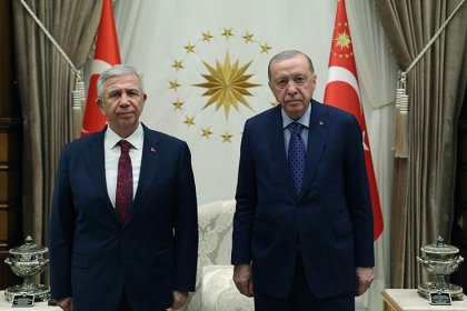 Cumhurbaşkanı Erdoğan, ABB Başkanı Mansur Yavaş'ı kabul etti