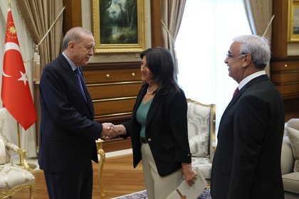 Cumhurbaşkanı Erdoğan, DEM Parti heyetini kabul etti