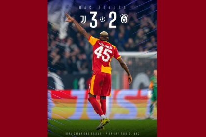 Galatasaray, deplasmanda Juventus'a 3-2 yenildi ilk maçın avantajı ile Şampiyonlar Ligi’nde bir üst tura yükseldi