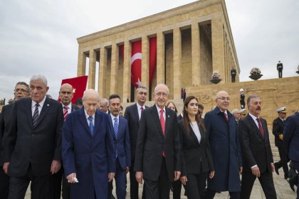Kemal Kılıçdaroğlu, 29 Ekim Cumhuriyet Bayramı için Anıtkabir’de düzenlenen resmi törene katıldı
