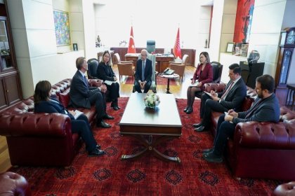 Kemal Kılıçdaroğlu, AB Türkiye Delegasyonu Başkanı Aivo Orav’ı kabul etti