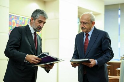 Kemal Kılıçdaroğlu, TÜSİAD Başkanı Ozan Diren’i kabul etti